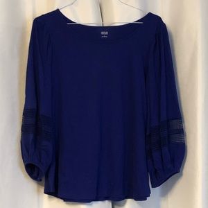 Blue Ana Size L Blue Blouse